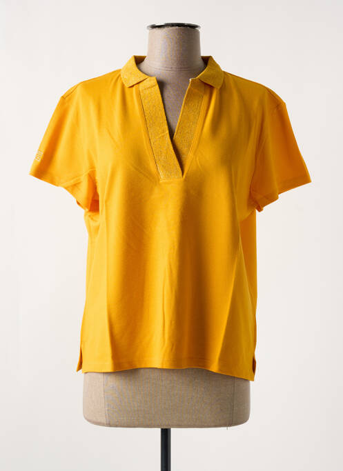 Polo stretch manches courtes jaune LES TROPEZIENNES PAR M.BELARBI femme