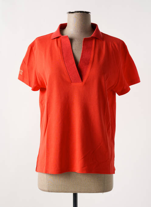 Polo stretch manches courtes orange LES TROPEZIENNES PAR M.BELARBI femme
