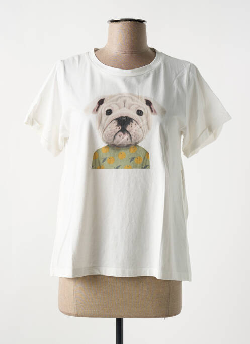 T-shirt beige COMPAÑIA FANTASTICA pour femme