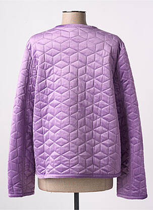 Veste casual col rond violet CHERRY PARIS femme