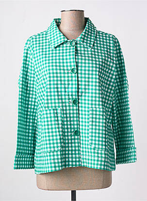 Veste casual coupe droite vert MADEMOISELLE YEYE femme
