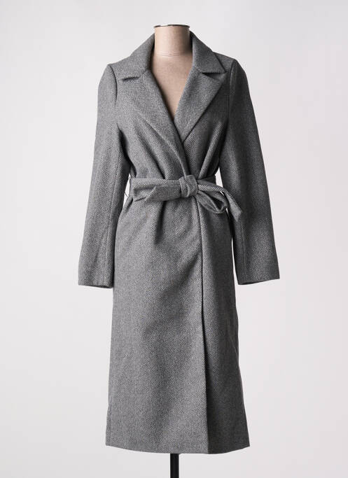 Manteau long gris LOSAN pour femme