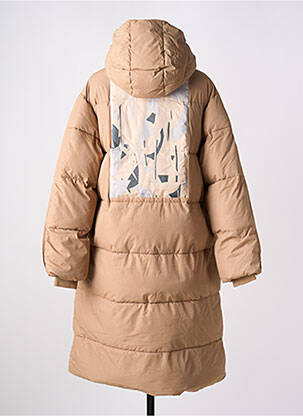 Doudoune poches a capuche marron NUMPH femme