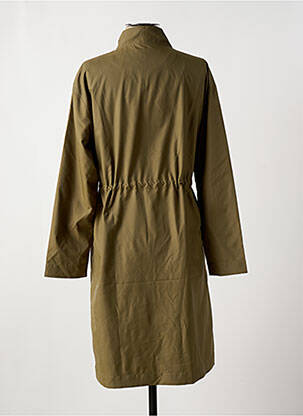 Imperméable manches longues sans capuche vert LOSAN femme