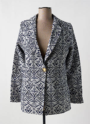 Blazer poches bleu LOVE BY MD femme