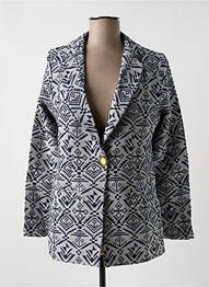 Blazer poches bleu LOVE BY MD femme