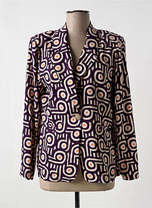 Blazer poches violet COMPAÑIA FANTASTICA femme
