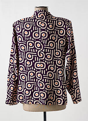 Blazer poches violet COMPAÑIA FANTASTICA femme