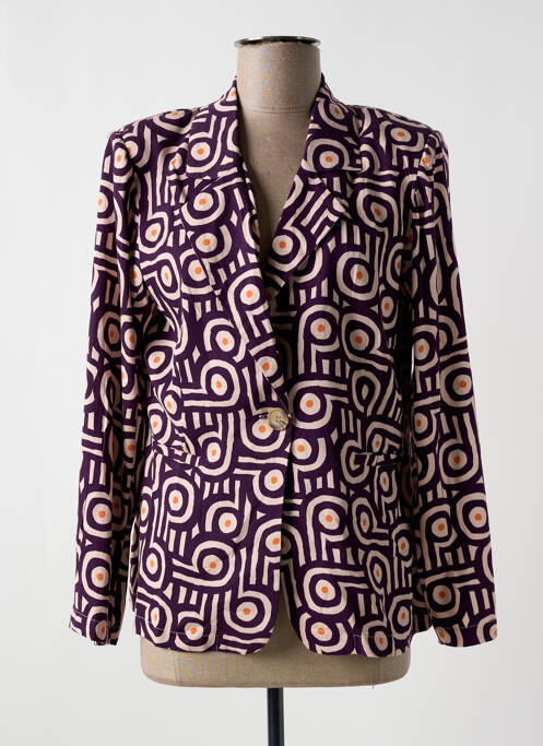 Blazer poches violet COMPAÑIA FANTASTICA femme