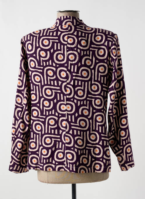 Blazer poches violet COMPAÑIA FANTASTICA femme