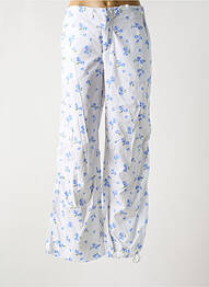 Pantalon droit fermeture zippée sous rabat boutonné blanc RAGWEAR femme