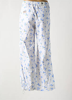 Pantalon droit fermeture zippée sous rabat boutonné blanc RAGWEAR femme