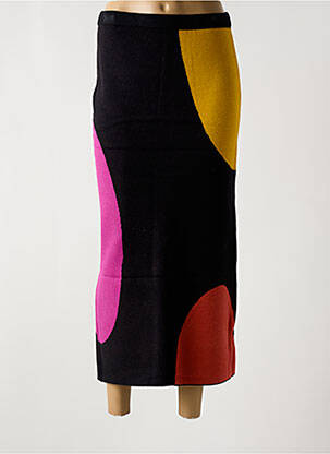 Jupe mi-longue coupe droite noir COMPAÑIA FANTASTICA femme