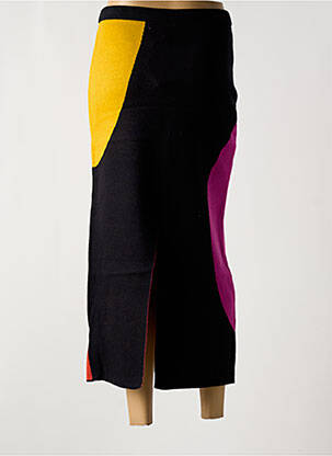 Jupe mi-longue coupe droite noir COMPAÑIA FANTASTICA femme