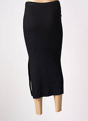 Jupe longue taille normale noir LOSAN femme