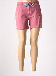 Short fermeture zippée sous rabat boutonné taille normale rose PROTEST femme