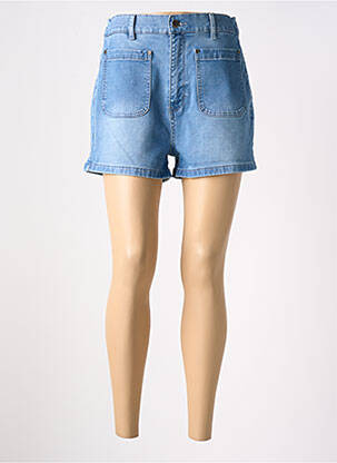 Short tissage denim taille normale bleu WAXX femme