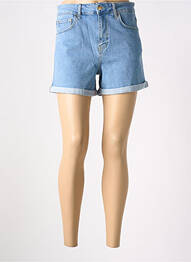 Short tissage denim taille haute bleu LES TROPEZIENNES PAR M.BELARBI femme