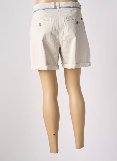 Short fermeture zippée sous rabat boutonné taille normale beige PROTEST femme