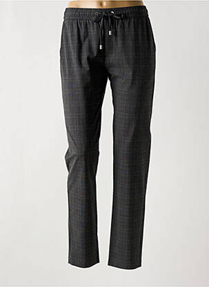 Pantalon chino tissage popeline taille normale gris IKKS femme