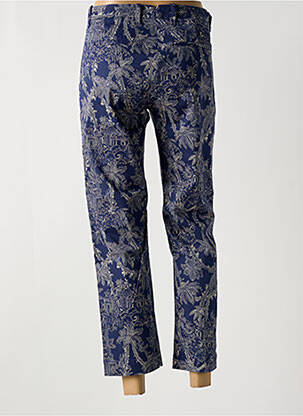 Pantalon chino tissage popeline taille normale bleu FIVE femme
