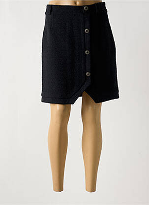 Jupe courte tissage tweed noir EVA KAYAN femme