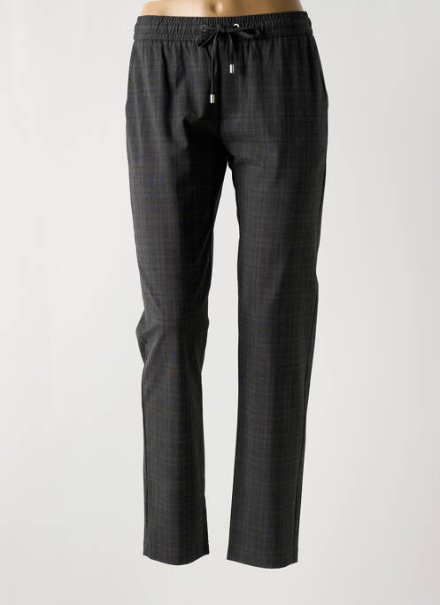 Pantalon chino tissage popeline taille normale gris IKKS femme
