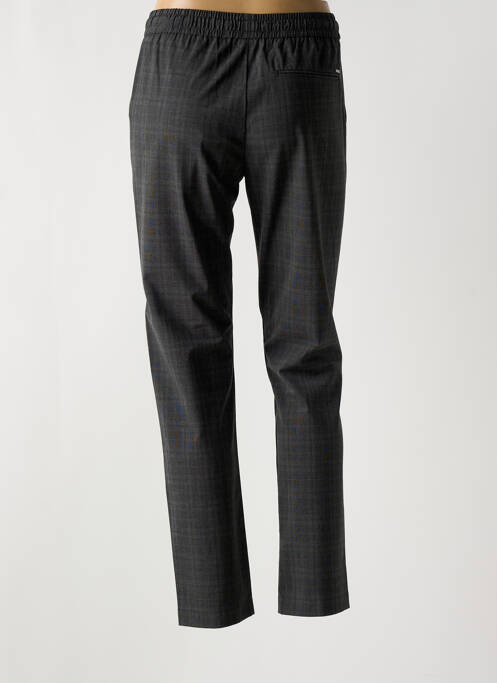 Pantalon chino tissage popeline taille normale gris IKKS femme