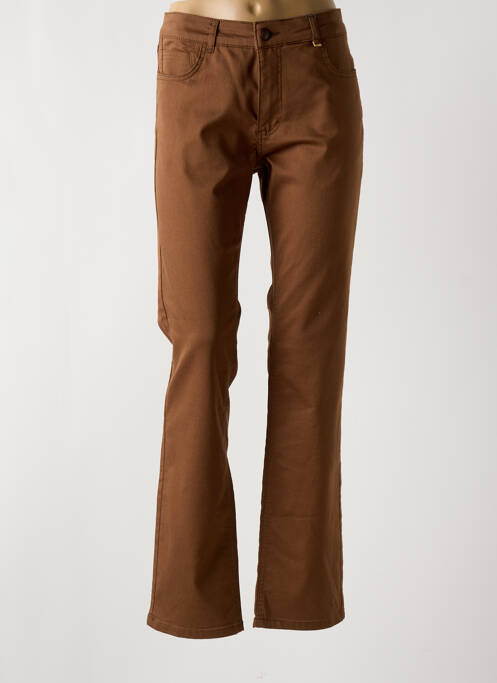 Pantalon slim marron PARA MI pour femme