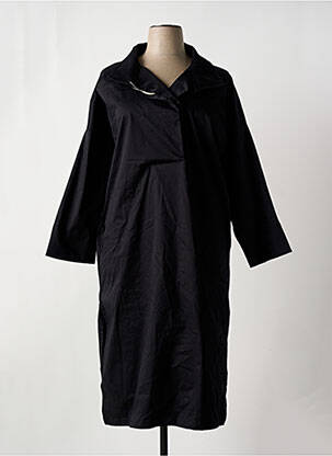 Trench tissage popeline sans capuche noir YUGEN femme