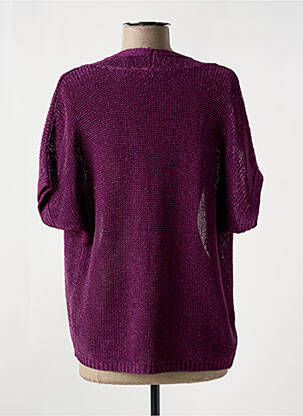 Gilet manches courtes resserrée sur le bas violet STREET ONE femme