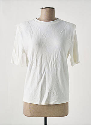 T-shirt stretch manches courtes beige DEUX. BY ELINE DE MUNCK femme