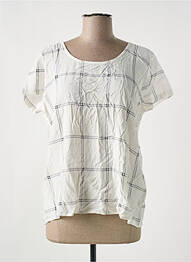 Blouse manches courtes manches courtes blanc ONLY femme