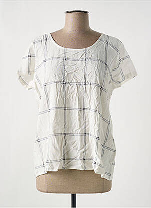 Blouse manches courtes manches courtes blanc ONLY femme