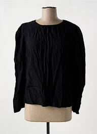 Blouse fermeture boutonnée au dos manches longues noir MANGO femme