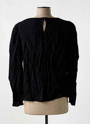 Blouse fermeture boutonnée au dos manches longues noir MANGO femme