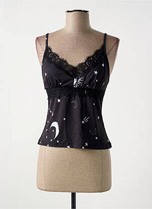 Pyjama coupe cintrée noir SKINNY DIP femme