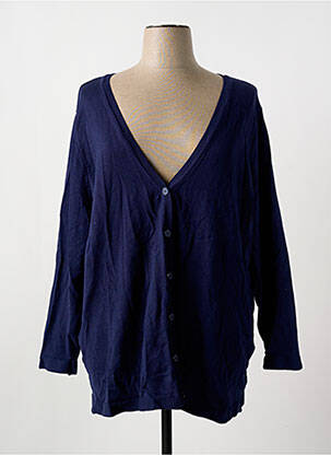 Gilet manches longues bleu SHEEGO pour femme