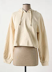 Sweat-shirt à capuche beige ONLY pour femme seconde vue