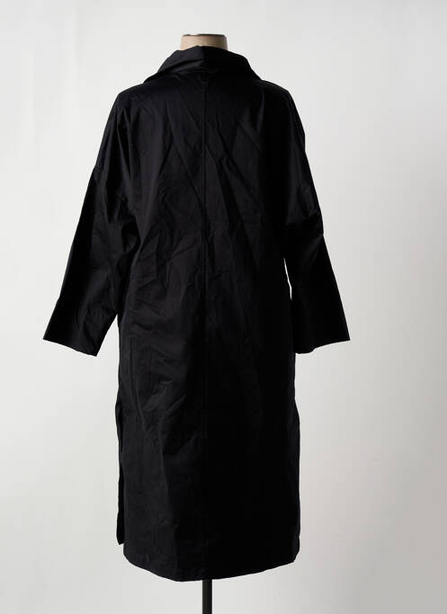 Trench tissage popeline sans capuche noir YUGEN femme