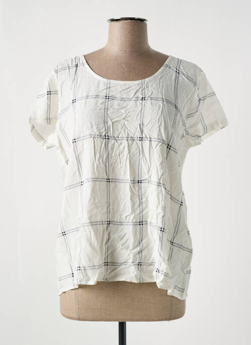 Blouse manches courtes manches courtes blanc ONLY femme