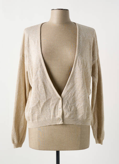 Gilet manches longues or BELLITA pour femme