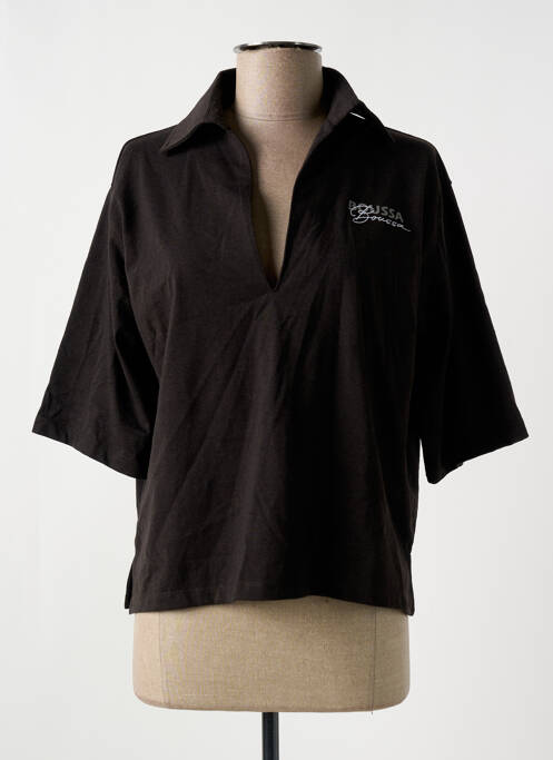 Polo marron TOURIST LEMC pour femme