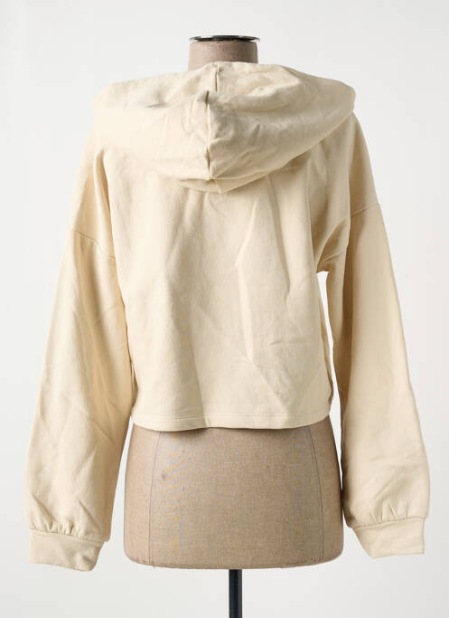 Sweat-shirt à capuche beige ONLY pour femme