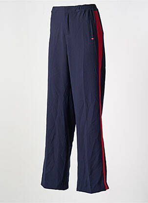 Pantalon droit fermeture zippée sous rabat avec crochet taille normale bleu LE FABULEUX MARCEL DE BRUXELLES femme