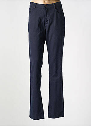 Pantalon droit stretch taille normale bleu STATE OF ART femme
