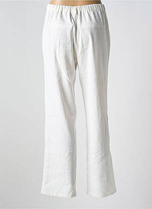 Pantalon droit stretch taille normale blanc VILA femme