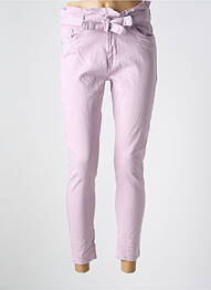 Jeans coupe slim stretch taille haute violet ONLY femme
