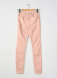 Jeans coupe slim stretch taille haute rose VERO MODA femme