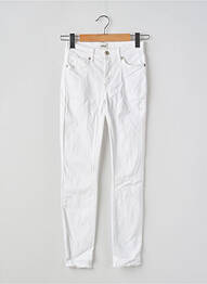 Jeans coupe slim stretch taille haute blanc ONLY femme